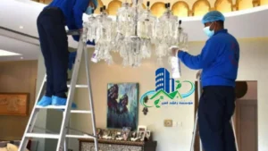 شركة تنظيف ثريات في دبي 0502900821 تنظيف وتلميع الثريات